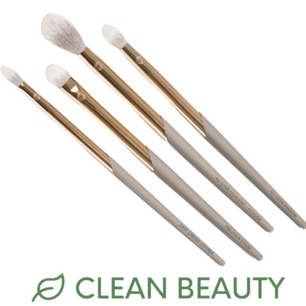 Complex Culture 4-Piece Face & Eye Vegan Brush Set NIB